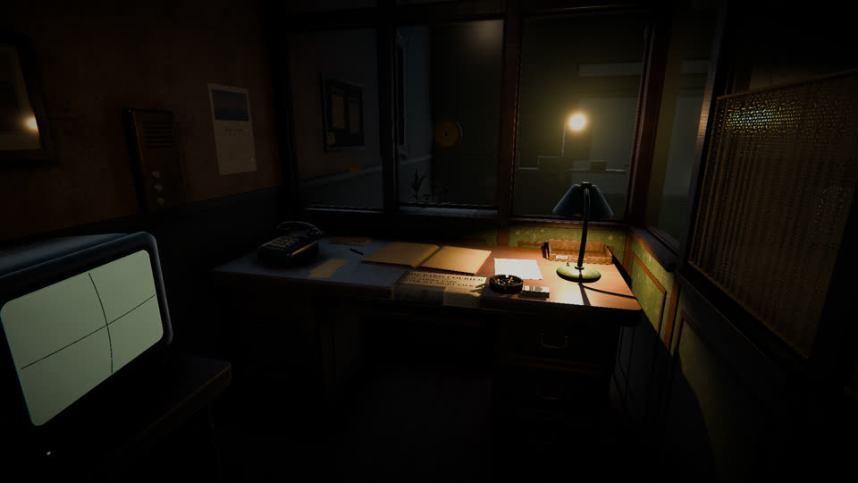 The lodge at night